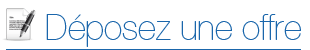 Déposer une offre